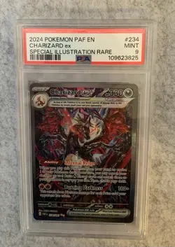 Pokemon Charizard ex Paldean Fates Special Illustration Rare #234 PSA 9 Mint - Image 1
