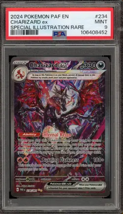 Pokemon Charizard ex Paldean Fates Special Illustration Rare #234 PSA 9 Mint - Image 1