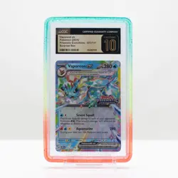 Pokemon Vaporeon ex #023/131 Prismatic Evolutions Surprise Box CGC 10 PRISTINE - Image 1