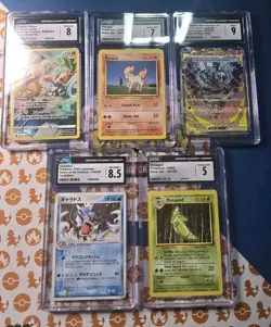 Pokemon CGC Graded 5 slab Lot - Image 1