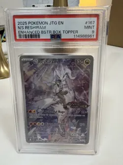 Pokemon 2025 JTG Enhanced Topper PSA 9 N'S Reshiram And PSA 9 N’S Reshiram 🚀🚀 - Image 4