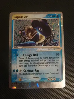 Lapras Ex 99/109 Ultra Rare Ruby & Sapphire Pokemon LP/MP - Image 1