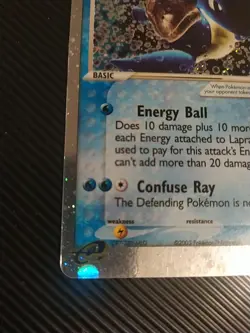 Lapras Ex 99/109 Ultra Rare Ruby & Sapphire Pokemon LP/MP - Image 5