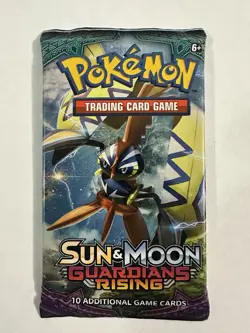 21.7g! Heavy Pokemon TCG Sun and Moon Guardians Rising Sealed Booster Pack Tapu - Image 2