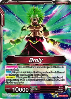 Dragon Ball Super Card Game Broly SS Broly Demon's Second Coming Uncommon - Image 1