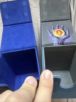 2 MTG 100 Card Commander Magnetic Deck Boxes Black/blue And Blue/purple - Image 4