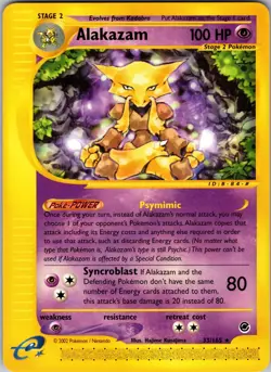 Alakazam 033/165 Expedition Base Set Regular - Pokemon Card - NM - Ships Free - Image 1