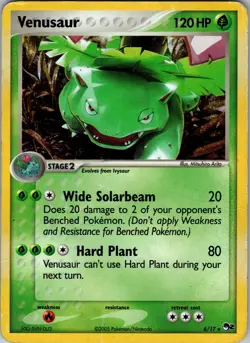 Venusaur Holofoil 006/017 Rare POP Series 2 - Pokemon Card - Free Shipping - Image 1
