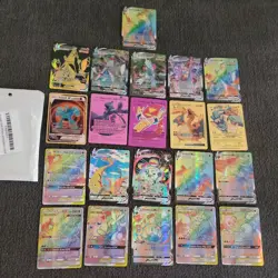 Lot of 21 Custom Pokemon Cards - VMAX, GX, TAG TEAM, Rainbow Full Art - Image 1