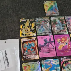 Lot of 21 Custom Pokemon Cards - VMAX, GX, TAG TEAM, Rainbow Full Art - Image 2