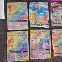 Lot of 21 Custom Pokemon Cards - VMAX, GX, TAG TEAM, Rainbow Full Art - Image 4