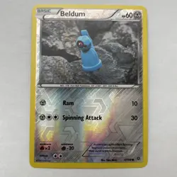 REVERSE HOLO Beldum 47/98 VLP/NM Yuka Morii Clay XY Ancient Origins Pokemon Card - Image 1
