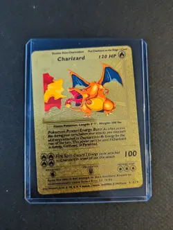 Pokemon Charizard 120hp TCG Gold Foil - Image 1