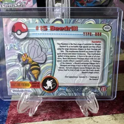 Topps Blue Label Pokemon Beedrill #15 1998 Nintendo READ DETAILS - Image 2