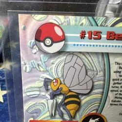Topps Blue Label Pokemon Beedrill #15 1998 Nintendo READ DETAILS - Image 3