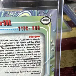 Topps Blue Label Pokemon Beedrill #15 1998 Nintendo READ DETAILS - Image 4