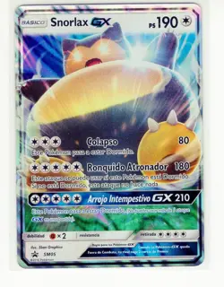 ~ESP~ SPANISH Snorlax GX SM05 Promo Pokemon Card (Z1) - Image 1