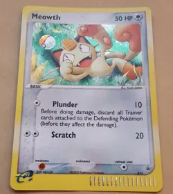 VINTAGE POKEMON BLACK STAR PROMO - #013 MEOWTH (HOLOFOIL) NM - Image 1