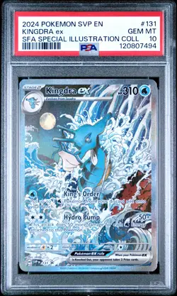 2024 POKEMON SVP SPECIAL ILLUSTRATION COLLECTION PROMO #131 KINGDRA EX PSA 10 - Image 1