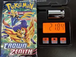 Pokemon Crown Zenith Booster Pack Sealed 21.84g 3.71mm - Image 1