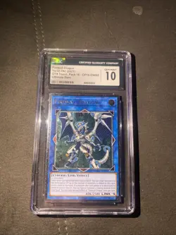 YUGIOH FIREWALL DRAGON ULTIMATE RARE NEAR MINT OP16-EN002 CGC 10 - Image 1