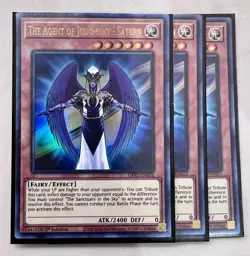 Yugioh! 3x The Agent of Judgment - Saturn GFP2-EN053 Ultra Rare 1st Ed NM - Image 1
