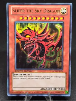 Yu-Gi-Oh! Slifer the Sky Dragon LC01-EN002 Legendary Collection LE Ultra Rare NM - Image 1