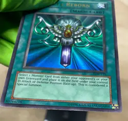 HEAVY PLAYED English Yu Gi Oh Monster Reborn - LOB-118 - Ultra Rare - HP - Image 4