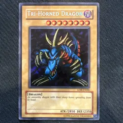 Tri-Horned Dragon LOB-EN000 Legend of Blue Eyes White Dragon (25th... - Image 1
