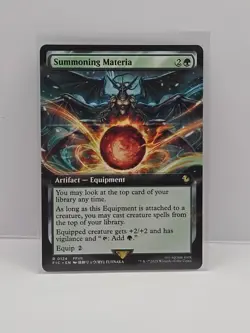 Summoning Materia (Extended Art) #124 MTG Final Fantasy FFVII - Image 1