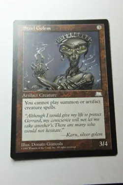 MTG Steel Golem x1- -Weatherlight-Lightly Played - Image 1