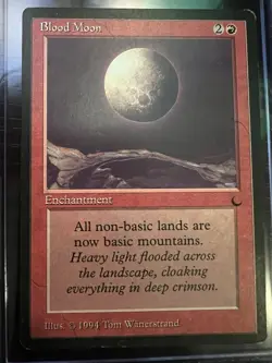 Blood Moon - The Dark (DRK) - NM - MTG - Image 1