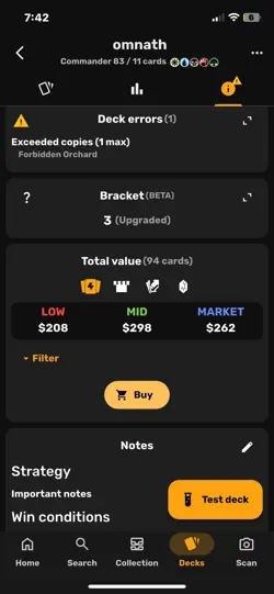 Magic the Gathering Omnath, Locus of All Commander Deck 5 Colors With Deck Box - Image 3