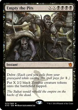X 1 Empty The Pits NM Khans Of Tarkir 072 MTG Magic The Gathering - Image 1