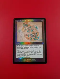 1x Liquimetal Coating | FOIL Schematics | The Brothers' War | MTG Magic Cards - Image 3