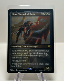 MTG Liesa, Shroud of Dusk (Etched) [Commander Legends] Near Mint Foil​ - Image 1