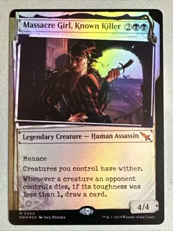 MTG / Massacre Girl, Known Killer / MKM / #0344 / FOIL (Showcase) / Mythic / NM - Image 1