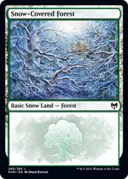 1 x Snow-Covered Forest (285) - Kaldheim - Moderate Play - MTG - Image 1