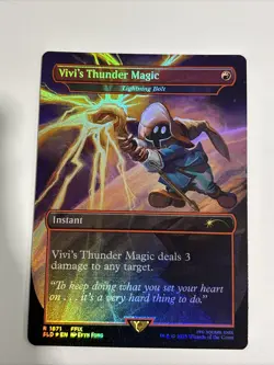 Vivi's Thunder Magic - Lightning Bolt (1871) Rainbow Foil Secret Lair Drop Foil - Image 1