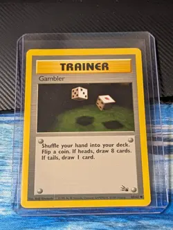 1999 Vintage Pokemon Gambler Trainer 60/62 - Image 1