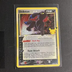 Pokemon Umbreon Gold Star 17/17 Celebrations Classic Collection Ultra Rare Holo - Image 1