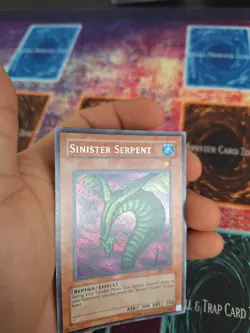 Yugioh Sinister Serpent SDD-002 Prismatic Secret Rare Unlimited Lightly Played - Image 3