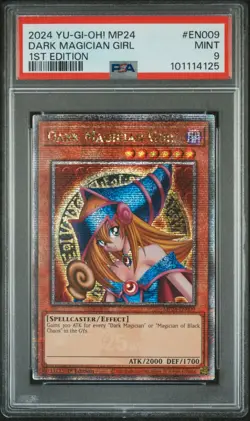 Yugioh Dark Magician Girl MP24-EN009 1st Edition Quarter Century Rare PSA 9 - Image 1