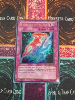 Yugioh Exchange of the Spirit DLG1-EN100 Ultra Rare Unlimited Lightly Played - Image 1