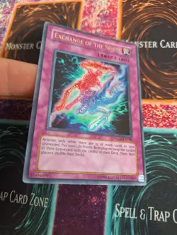 Yugioh Exchange of the Spirit DLG1-EN100 Ultra Rare Unlimited Lightly Played - Image 2
