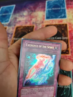 Yugioh Exchange of the Spirit DLG1-EN100 Ultra Rare Unlimited Lightly Played - Image 3
