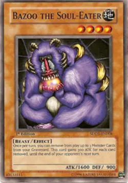 Yugioh! LP Bazoo the Soul-Eater - SDDE-EN008 - Common - 1st Edition Lightly Play - Image 1