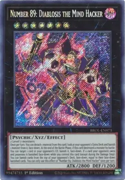 Yugioh! Number 89: Diablosis the Mind Hacker - BROL-EN073 - Secret Rare - 1st Ed - Image 1