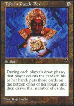 1 x Teferi's Puzzle Box - Visions - Moderate Play - MTG - Image 1