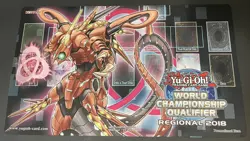 Yugioh Topologic Bomber Dragon WCQ 2018 Playmat Regional Promo Play Mat Used - Image 2